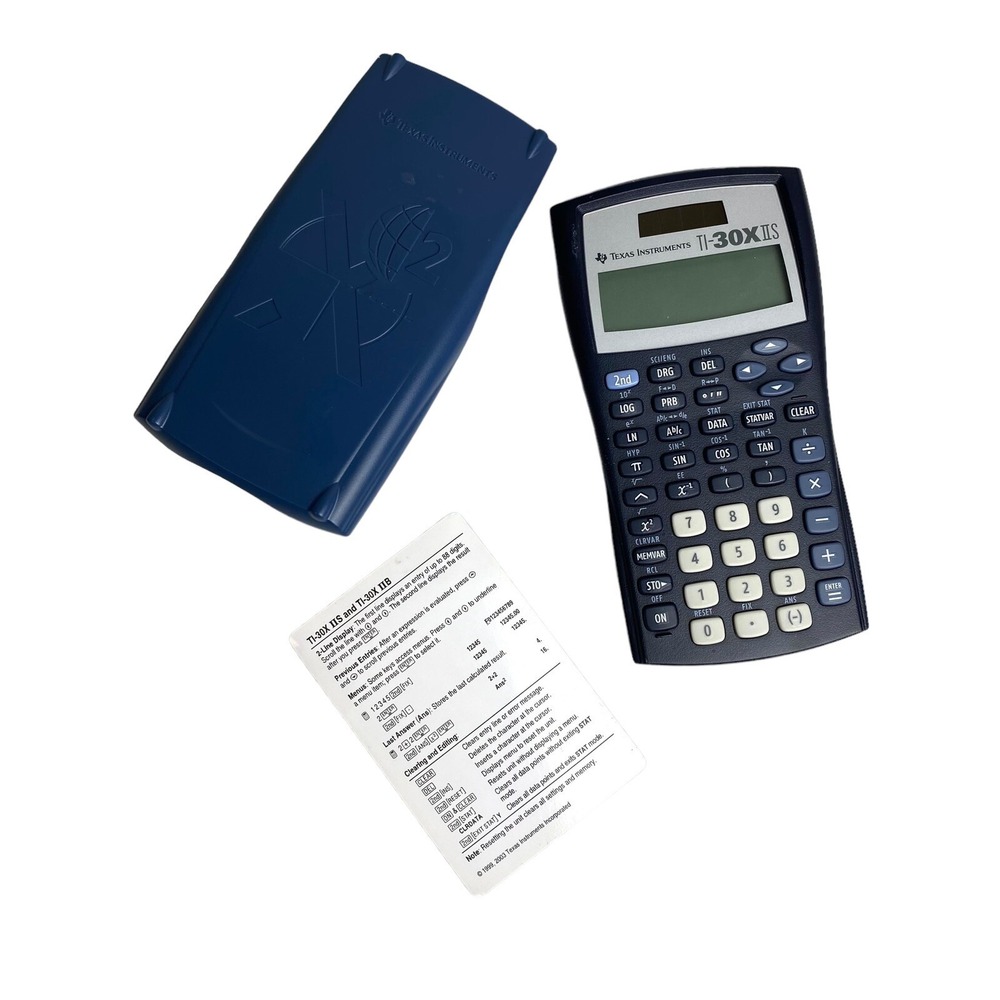 Texas‎ Instruments TI-30X IIS Scientific Calculator Blue Tested Working